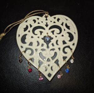Lenox heart ornament